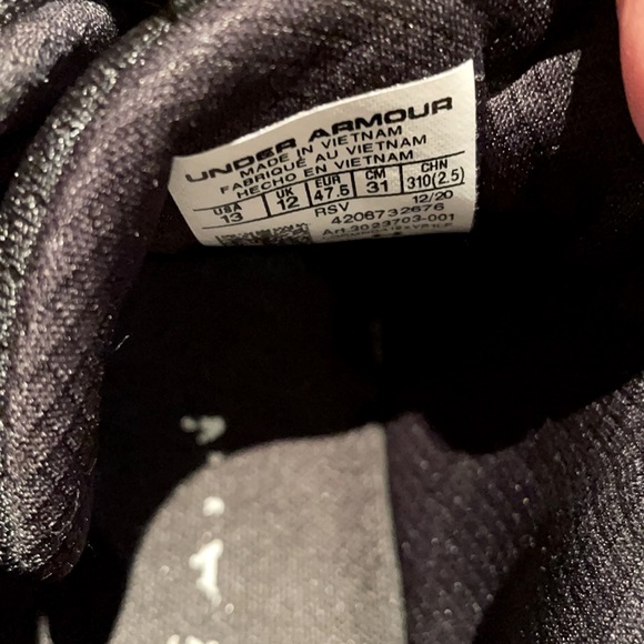 Under armour running shoes - size 13 mens - Picture 6 of 7